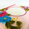 Beaded Circle Flowers Greeting Card image Beaded Circle Flowers Greeting Card image