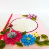 Beaded Circle Flowers Greeting Card image Beaded Circle Flowers Greeting Card image