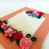Orange Base Multi Flowers Greeting Card image Orange Base Multi Flowers Greeting Card image