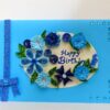 Blue Themed Semicircle Greeting Card image Blue Themed Semicircle Greeting Card image