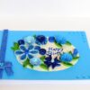 Blue Themed Semicircle Greeting Card image Blue Themed Semicircle Greeting Card image