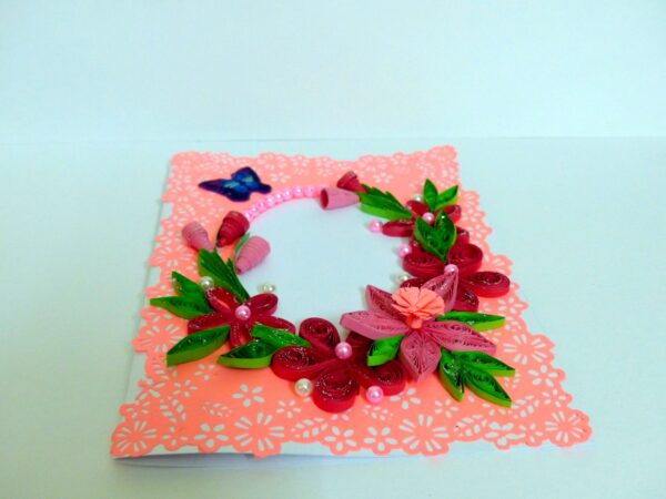 Awesome Pink Shaded Variety Flowers Greeting Card image