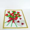 Glittering Love Hearts Bouquet Greeting card image
