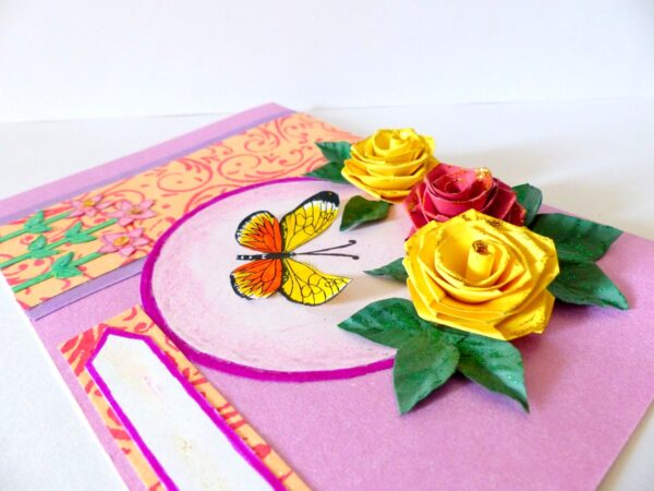 Pink Themed Roses Greeting Card image Pink Themed Roses Greeting Card image