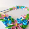 Glittering Sweet Pink and Blue Photo Frame Greeting Card image