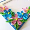 Glittering Sweet Pink and Blue Photo Frame Greeting Card image