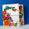 Multicolor Flowers Mini Scrapbook Greeting Card image Multicolor Flowers Mini Scrapbook Greeting Card image