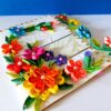 Multicolor Flowers Mini Scrapbook Greeting Card image Multicolor Flowers Mini Scrapbook Greeting Card image