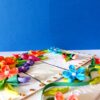 Multicolor Flowers Mini Scrapbook Greeting Card image Multicolor Flowers Mini Scrapbook Greeting Card image