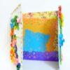 Multicolor Flowers Mini Scrapbook Greeting Card image