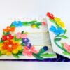 Multicolor Flowers Mini Scrapbook Greeting Card image