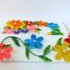 Multicolor Flowers Mini Scrapbook Greeting Card image