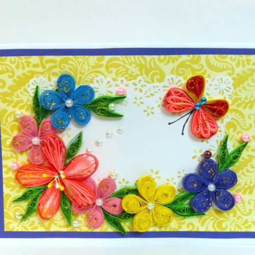 Bright Summer Flowers Greeting Card image