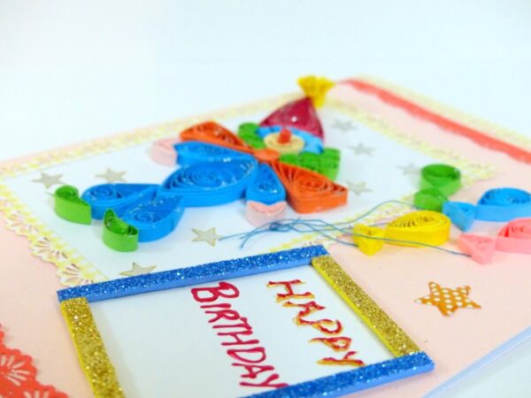 Birthday Joker With Balloons Greeting Card image