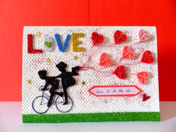 Love is in the air Greeting Card image