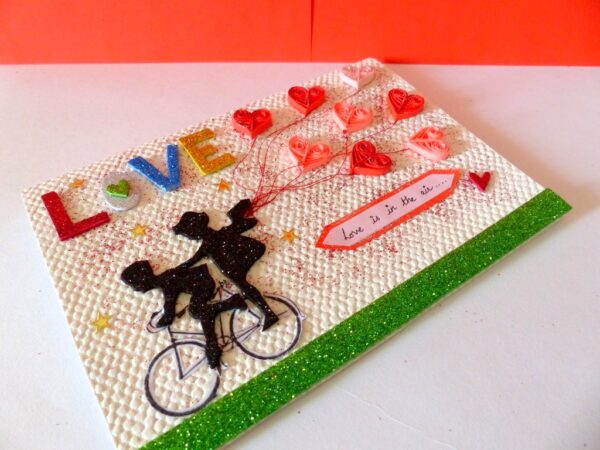 Love is in the air Greeting Card image
