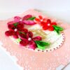 Quilled Pink Themed Birthday Greeting Card image