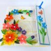 Multicolor Flowers Mini Scrapbook Greeting Card image