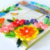 Multicolor Flowers Mini Scrapbook Greeting Card image