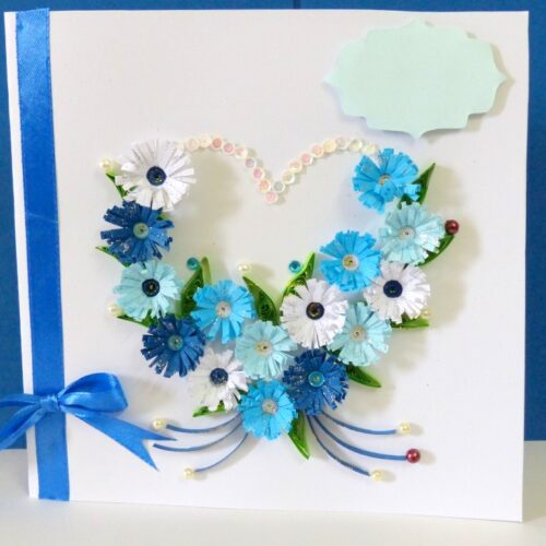 All Blues Heart Greeting Card image