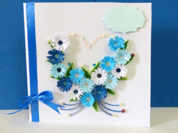 All Blues Heart Greeting Card image All Blues Heart Greeting Card image