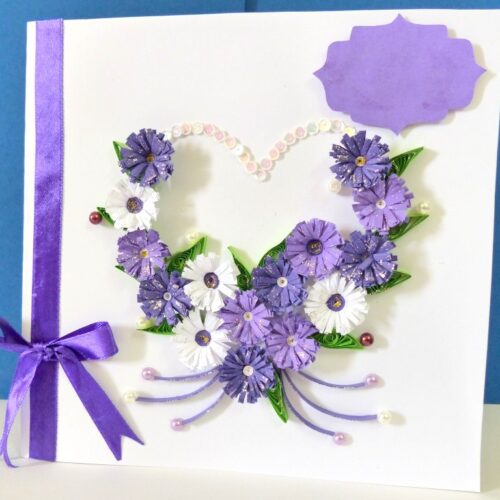All Purples Heart Greeting Card image