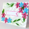Pink & Blue Flower Greeting Card- Shaded Flowers "Limited Edition" image
