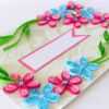 Pink & Blue Flower Greeting Card- Shaded Flowers "Limited Edition" image