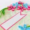 Pink & Blue Flower Greeting Card- Shaded Flowers "Limited Edition" image