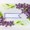 Purple Love Greeting Card- Shaded Flowers "Limited Edition" image