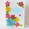 Multicolor Flower Corner Quilled greeting card image Multicolor Flower Corner Quilled greeting card image