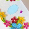 Multicolor Flower Corner Quilled greeting card image Multicolor Flower Corner Quilled greeting card image