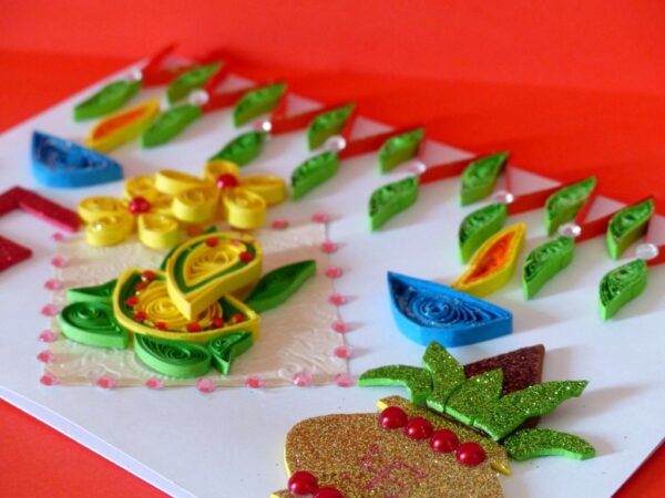 Happy Diwali Quilled Greeting Card image