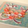 All Pink Flowers in Heart Greeting Card image