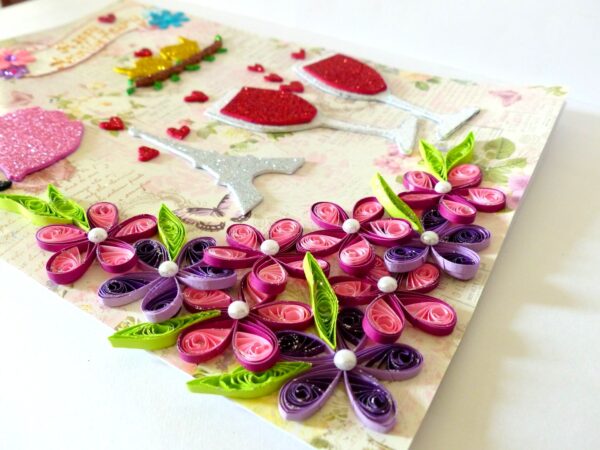 Happy Anniversary Quilled Greeting Card image