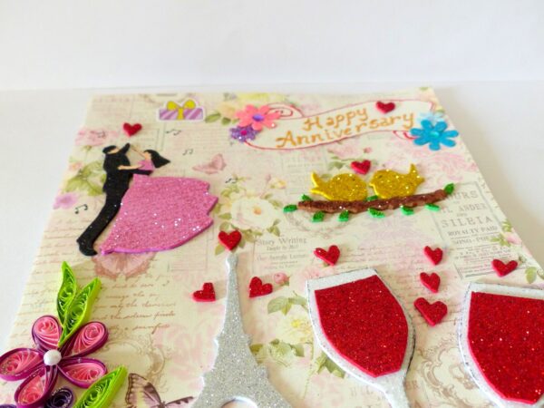 Happy Anniversary Quilled Greeting Card image