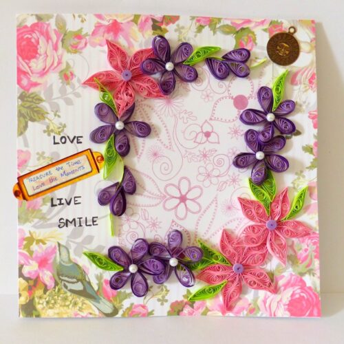 Purple Themed Greeting Card image