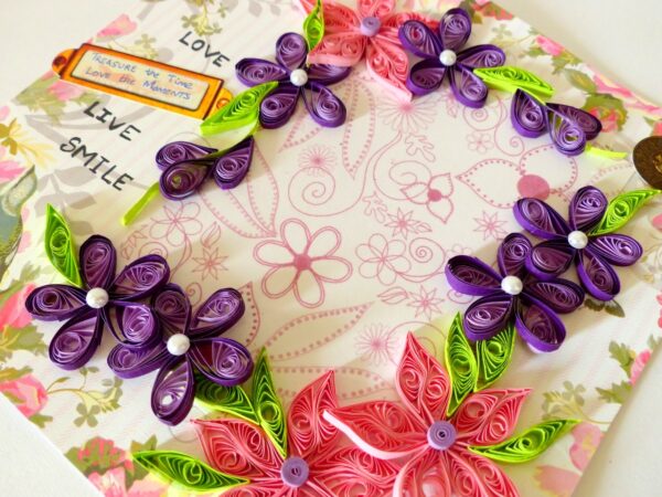 Purple Themed Greeting Card image Purple Themed Greeting Card image