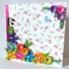 Colorful Flowers Border Greeting Card image