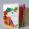 Multicolor Flowers Mini Scrapbook Greeting Card image