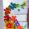 Multicolor Flowers Mini Scrapbook Greeting Card image