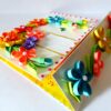 Multicolor Flowers Mini Scrapbook Greeting Card image