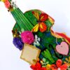 Beautiful Colorful Sparkling Paper Guitar image Beautiful Colorful Sparkling Paper Guitar image