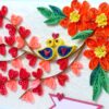 Love Tree Wid Love Birds Greeting Card image
