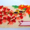 Love Tree Wid Love Birds Greeting Card image