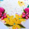 Vibrant Color Quilled Flowers And Rose Greeting Card image