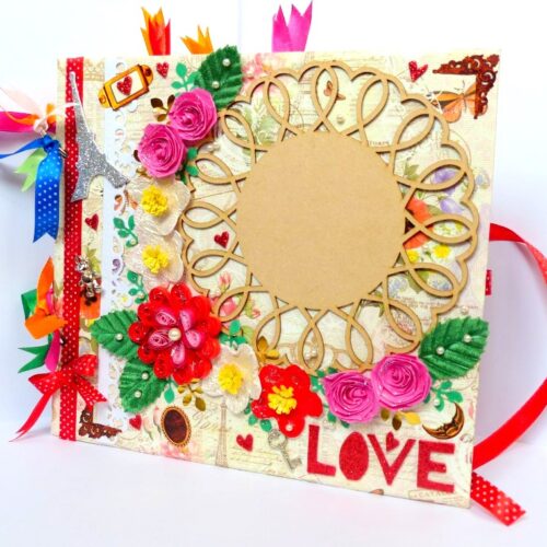 Handmade Quilled Love Scrapbook image