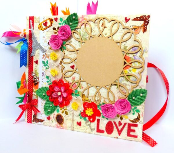 Handmade Quilled Love Scrapbook image Handmade Quilled Love Scrapbook image