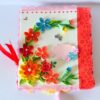 Multicolor Flowers Mini Scrapbook Greeting Card image