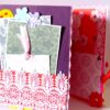 Multicolor Flowers Mini Scrapbook Greeting Card image